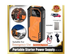 MOXOM Starter sa power bankom MX-AC04 narandzasta