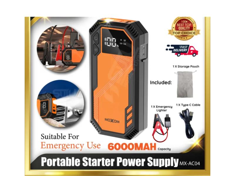 MOXOM Starter sa power bankom MX-AC04 narandzasta