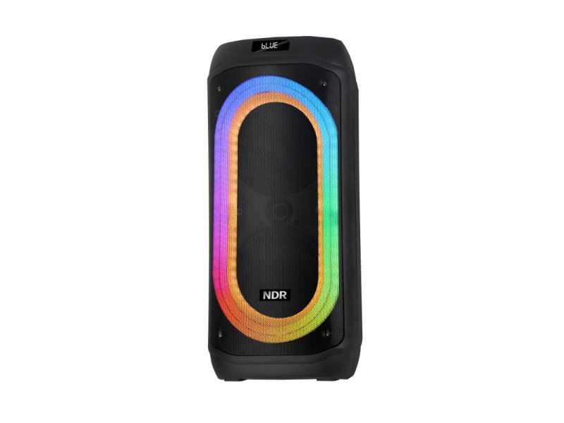 MS MOBILE Zvučnik bluetooth NDR-818 60W 2*8 inca sa dva mikrofona crni