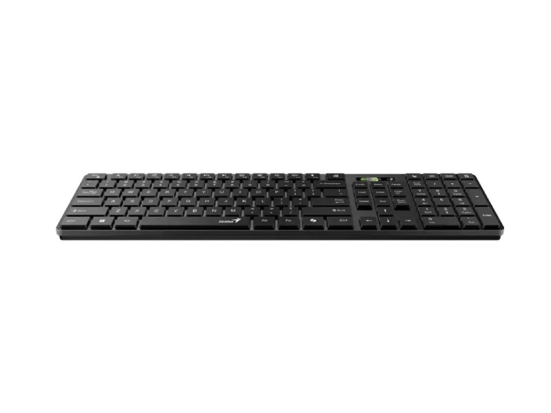 GENIUS SlimStar 7250BT, AI, crna US wireless tastatura