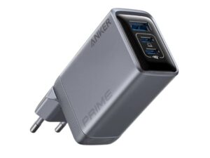 ANKER Prime 100W GaN zidni brzi punjač, 3-porta 2x USB-C i 1x USB-A srebrni