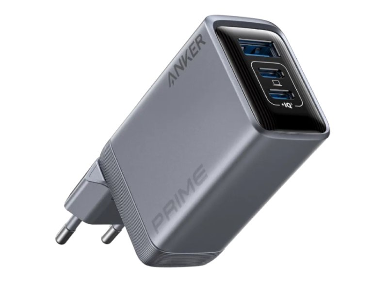 ANKER Prime 100W GaN zidni brzi punjač, 3-porta 2x USB-C i 1x USB-A srebrni