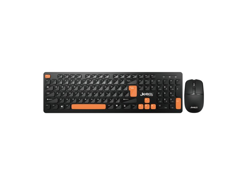 JEDEL Combo Set bezicni WS750 crno-narandzasta