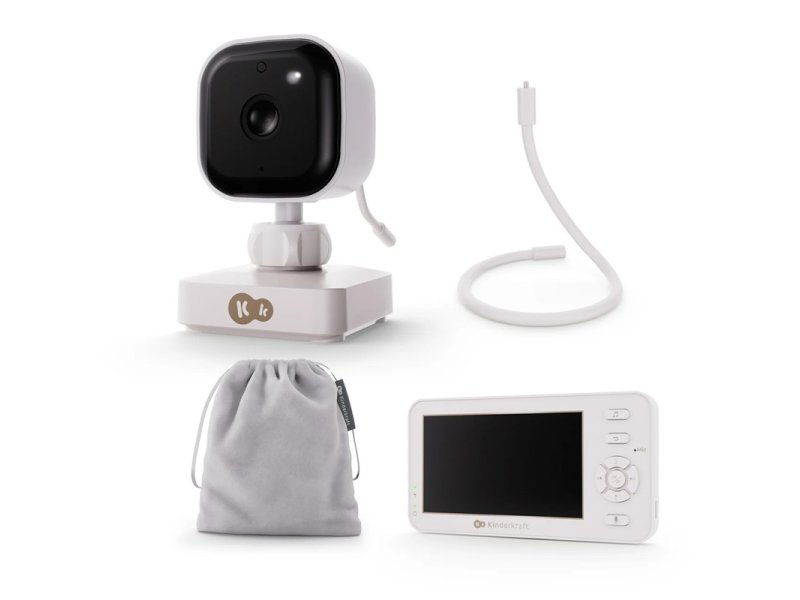 KINDERKRAFT Monitor za bebe NITEEYE TRAVEL WHITE