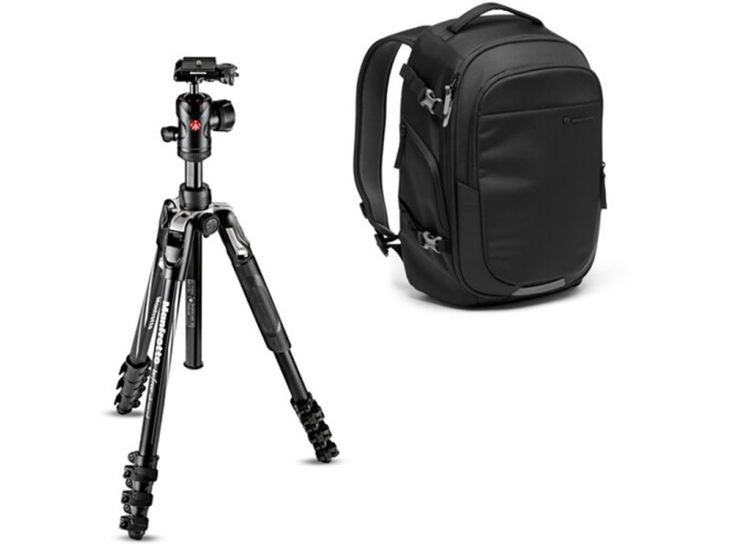 MANFROTTO Tripod SET MKBFRLA4BK-BDL Befree adv alu with adv Backpack