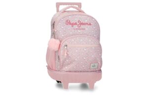 PEPE JEANS MIA ranac za školu sa točkićima - light pink