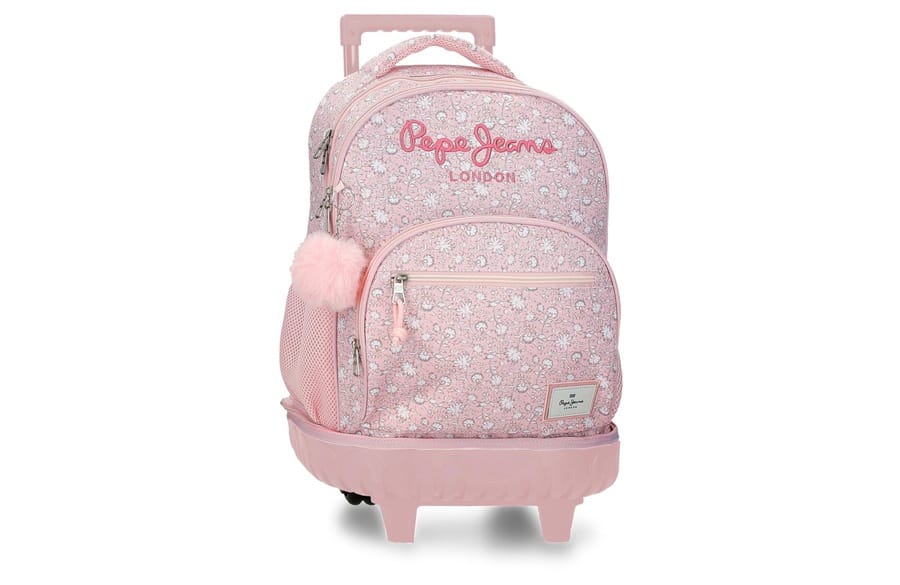 PEPE JEANS MIA ranac za školu sa točkićima – light pink