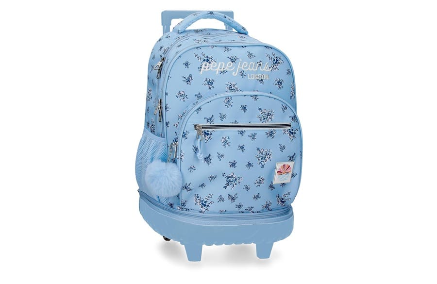 PEPE JEANS OLIVIA ranac za školu sa točkićima – sky blue