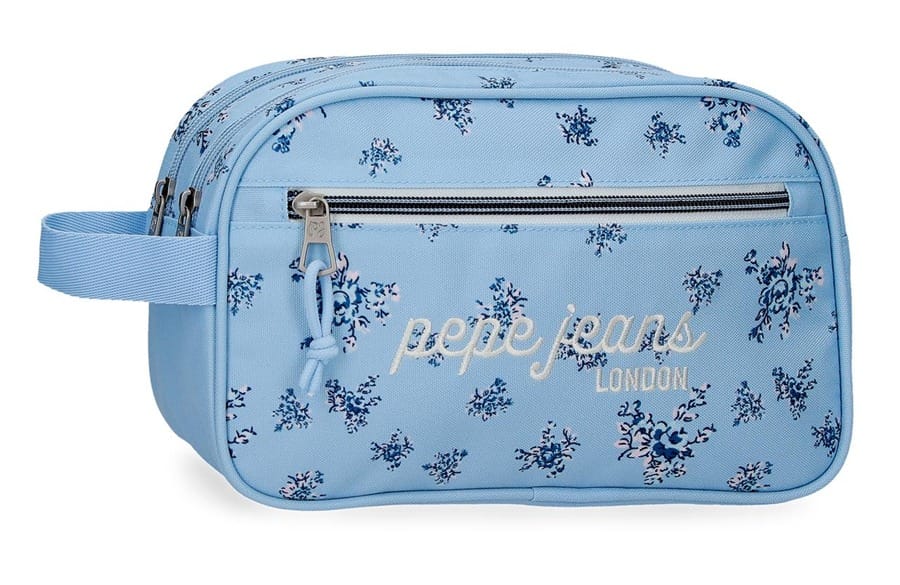 PEPE JEANS OLIVIA ženski neseser sa 2 pregrade – sky blue