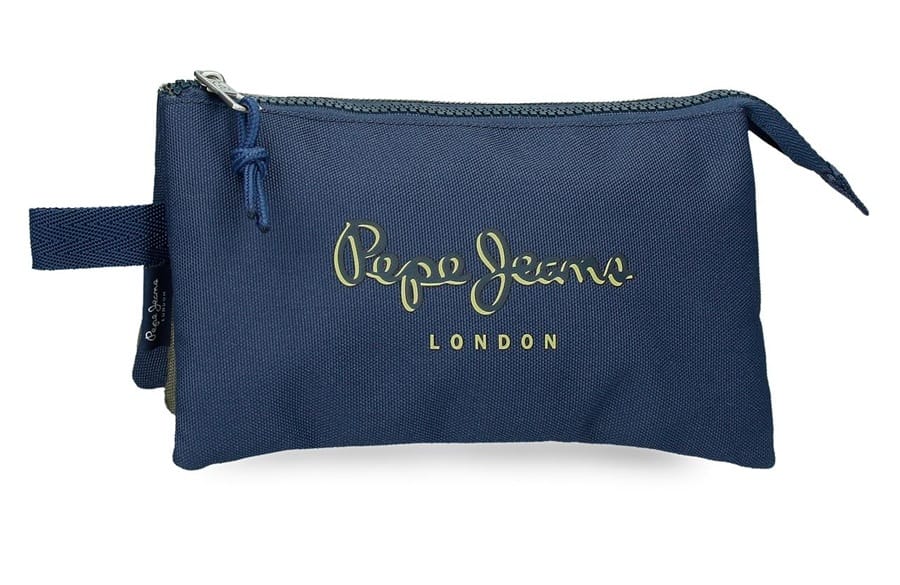 PEPE JEANS ARWYN prazna pernica sa 3 pregrade – teget
