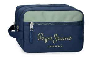PEPE JEANS ARWYN muški neseser sa 2 pregrade - teget