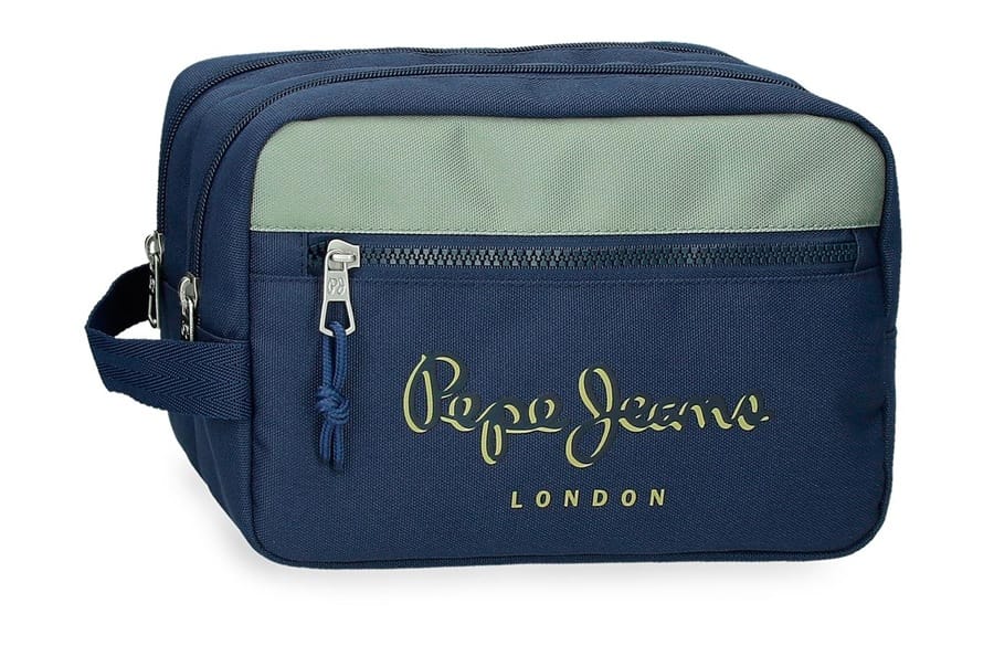 PEPE JEANS ARWYN muški neseser sa 2 pregrade – teget