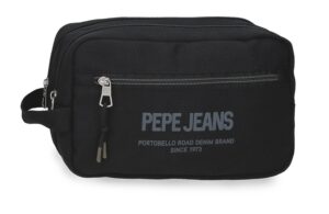 PEPE JEANS EDWARD muški neseser sa 2 pregrade - crna