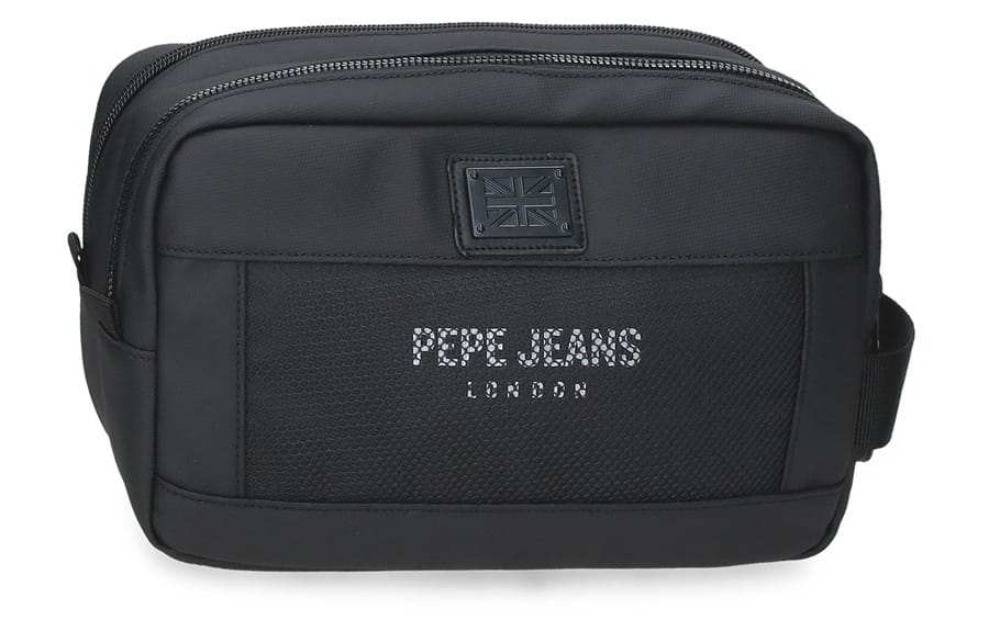 PEPE JEANS DURHAM muški neseser sa 2 pregrade – crna