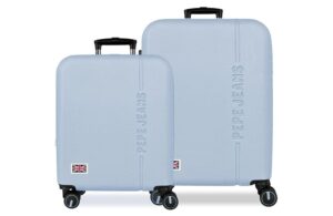 PEPE JEANS ARIS set kofera 2/1 - sky blue