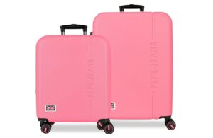 PEPE JEANS ARIS set kofera 2/1 - pink