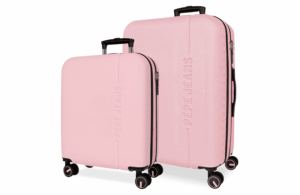 PEPE JEANS MONTANA set kofera 2/1 - powder pink