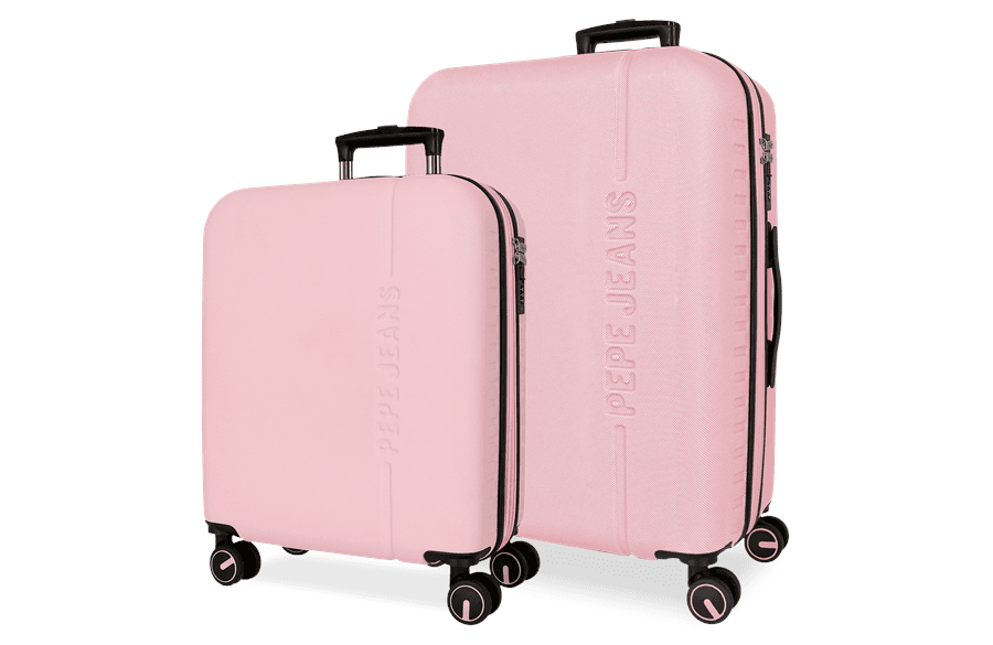 PEPE JEANS MONTANA set kofera 2/1 – powder pink