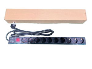 ExeLink Razvodni PDU panel za rack 19 in, sa 10 utičnih mesta, kabl 2m (aluminijum)