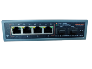 ExeLink  SMX1006 switch 4x1/2.5G Base-T,2x1G/10 GE Base-X SFP+ porta