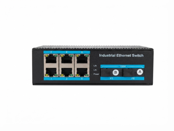 ExeLink ISF1008 neupravljivi industrijski switch 6×10/100 Base-TX ports 2×100 Base-FX SC Port