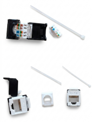 Keystone modul za patch panel RJ45 UTP Cat6 pozlaceni