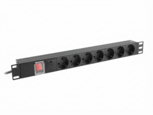 ExeLink Razvodni PDU panel za rack 19 in, sa 7 utičnih mesta,  kabl 2m (aluminijum)