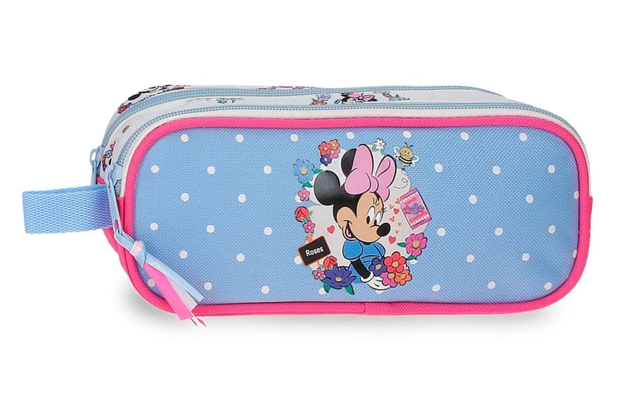 DISNEY MINNIE FLOWERS prazna pernica sa 2 pregrade – pink