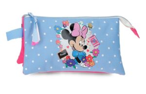 DISNEY MINNIE FLOWERS prazna pernica sa 3 pregrade - pink