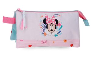 DISNEY MINNIE HAPPY TO BE ME prazna pernica sa 3 pregrade - pink
