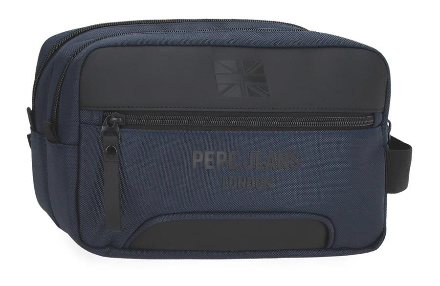 PEPE JEANS BROMLEY muški neseser sa 2 pregrade – teget