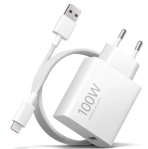 Xiaomi 100W Charging Combo (Type-A) EU USB-A adapter + kabl Tip-A to Tip-C