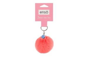 ENSO FLUFFY CHARMS dečiji privezak - koralna