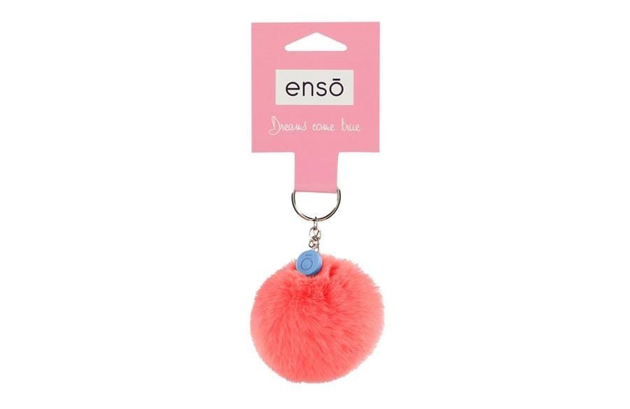 ENSO FLUFFY CHARMS dečiji privezak – koralna