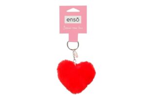 ENSO FLUFFY CHARMS dečiji privezak - crvena