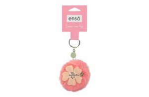 ENSO FLUFFY CHARMS dečiji privezak - koralna
