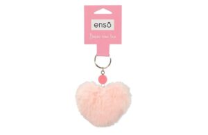 ENSO FLUFFY CHARMS dečiji privezak - light pink