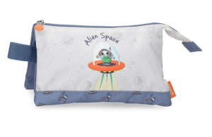 ENSO ALIEN SPACE prazna pernica sa 3 pregrade - plava