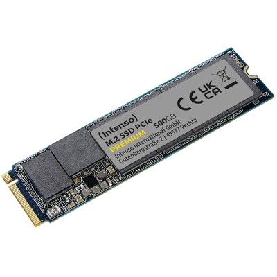 SSD M.2 NVMe  Intenso 500GB M.2 2280 PCIe Premium Gen.3 x4 NVMe 1.3 3835450