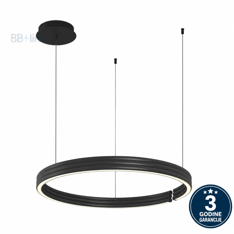 LUSTER 250139PY-BK 65W 3000K O800x1500 CRNA