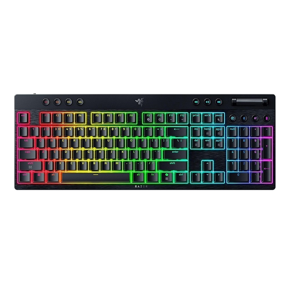 BlackWidow V4 Low-profile HyperSpeed – Wireless Mechanical Gaming Keyboard (Orange Tactile Switch)