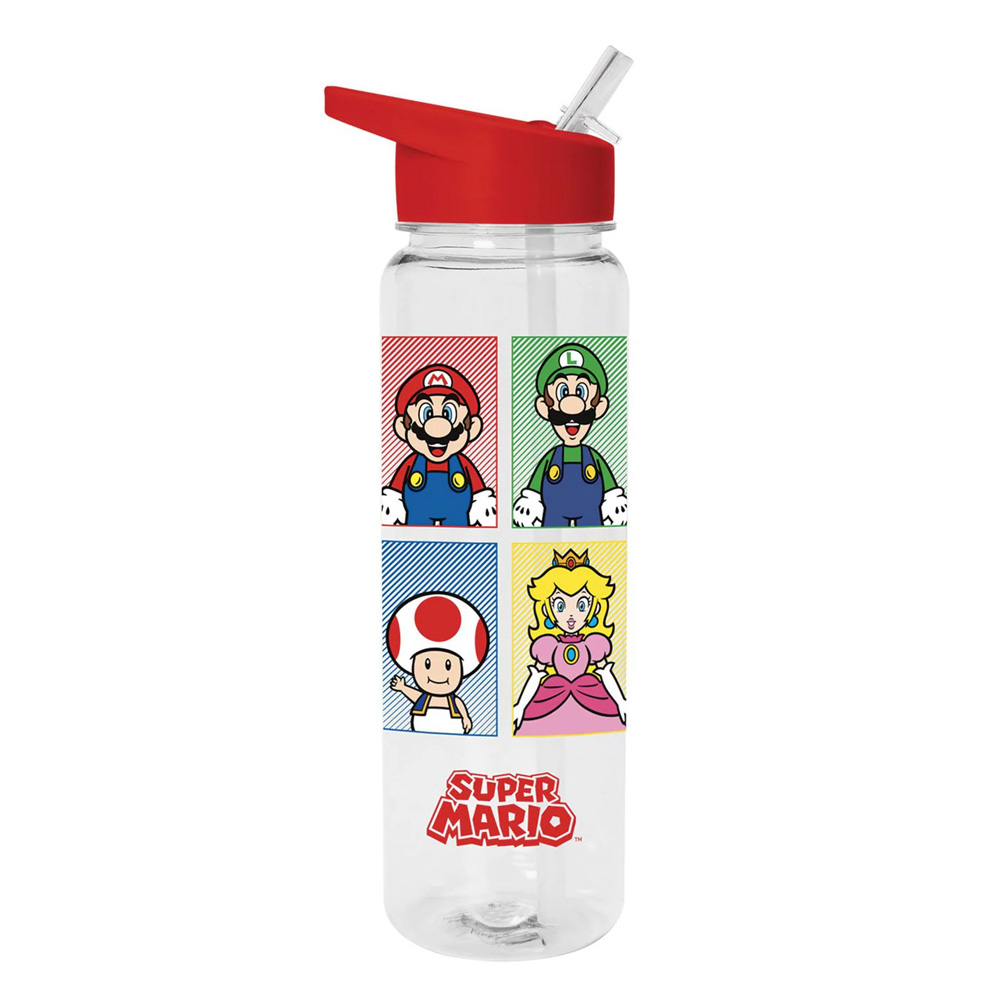 Super Mario – Plastic Drinks Bottle (4 Colour)