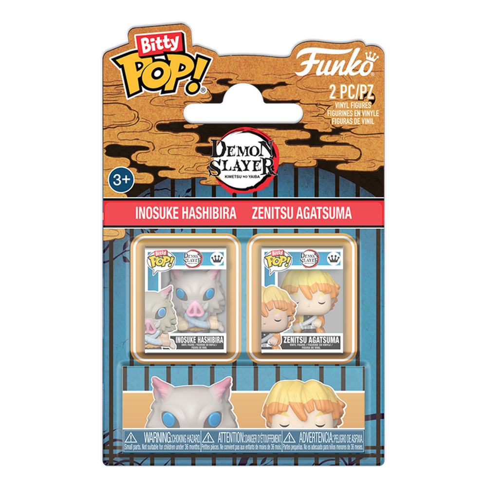 Funko Bitty POP!: Demon Slayer – Inosuke & Zenitsu 2PK