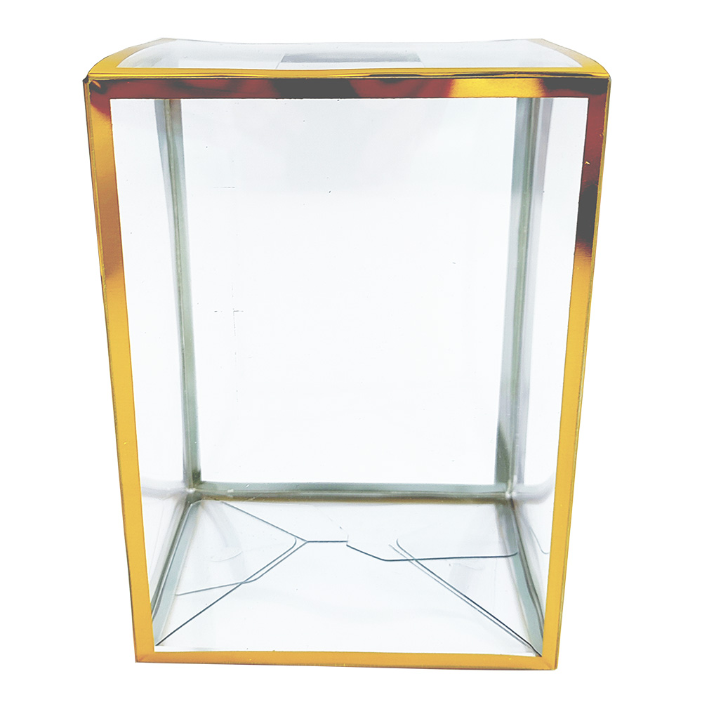Clear Gold Version 4” Pop Protector With Film On It With Soft Crease Line And Automatic Bot Lock