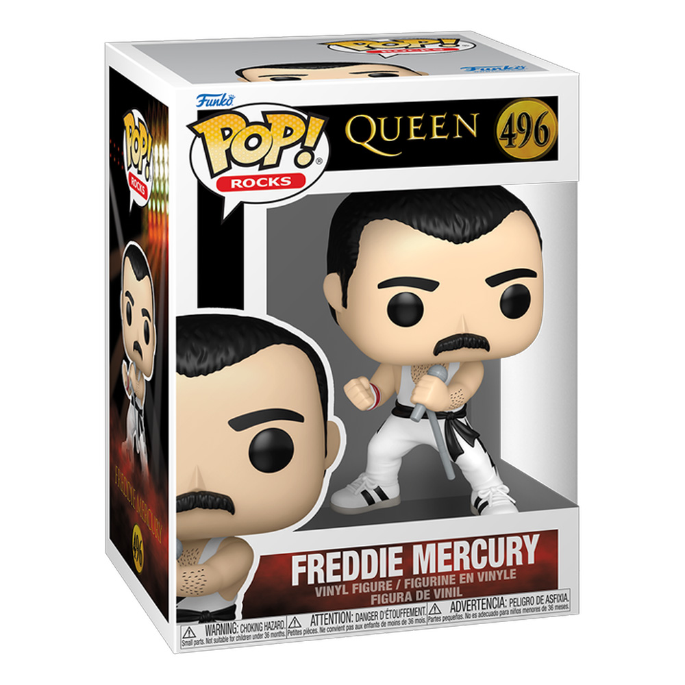 Funko POP! Rocks: Queen – Freddie Mercury (White Singlet)