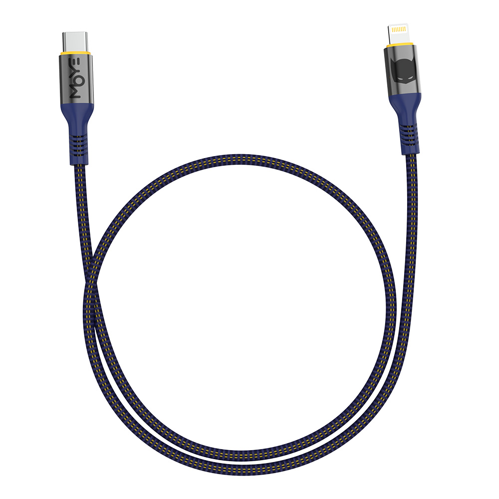 WB Moye Batman USB-C to Lightning Charging Cable 01 1M