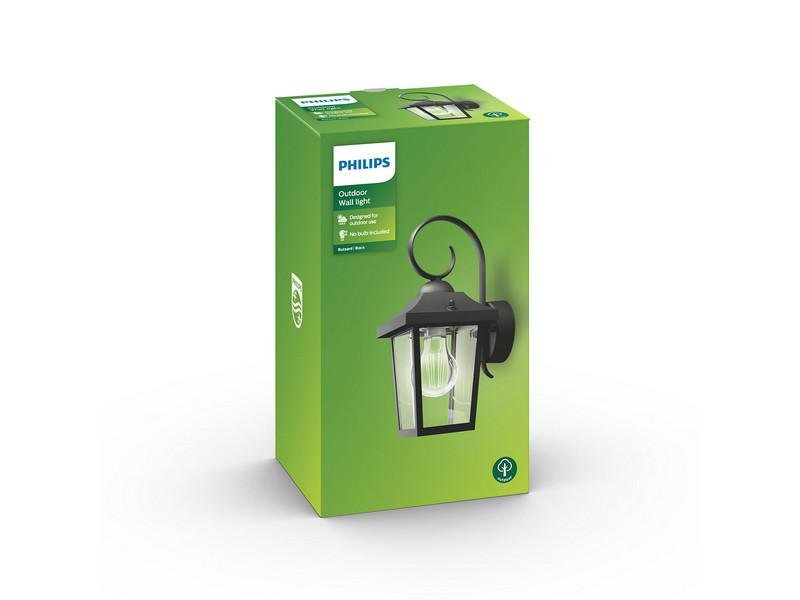 PHILIPS 17236/30/PN Buzzard zidna spoljašnja svetiljka crna 1x max60W 230V