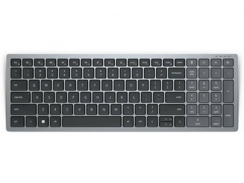 DELL KB740 Compact Multi-Device, US, wireless tastatura, siva