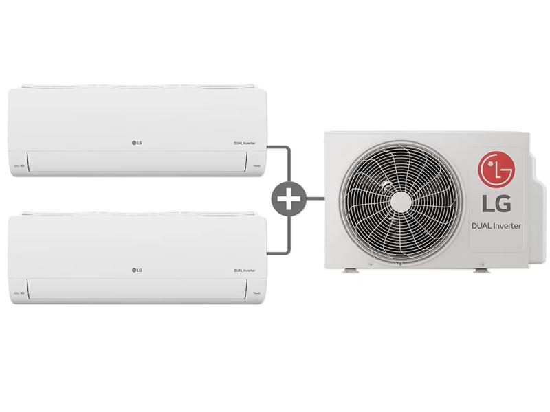 LG 2 in 1 DUALCOOL Fiksni Multi 2,6 + 3,5 kW klima uređaj
