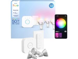 PHILIPS HUE ESENTIAL LED SIJALICA WCA 345 GU10 SET 3/1+ BRIDGE + DIMER SWITCH ,929004235709,